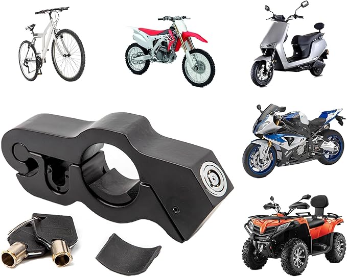 Motorcycle Brake Lock, Heavy Duty Motorcycle Locks Anti Theft, Motorcycle Accessories for Moped Dirt Bike Scooter and ATV