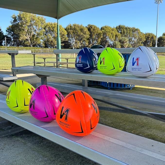 Soccer Reflex & Reaction Ball - White, Orange, Blue, Pink, and Fluo Yellow, Agility and Coordination Training for Kids and Juniors