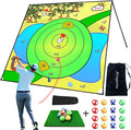 Airaperto Battle Golf Chipping Game, 80”x80” Large Chipping Mat,Play Outdoor Sticky Golf for Adults,Unique Multiplayer Indoor Outdoor Chipping Game,Friends Family Yard Target Game
