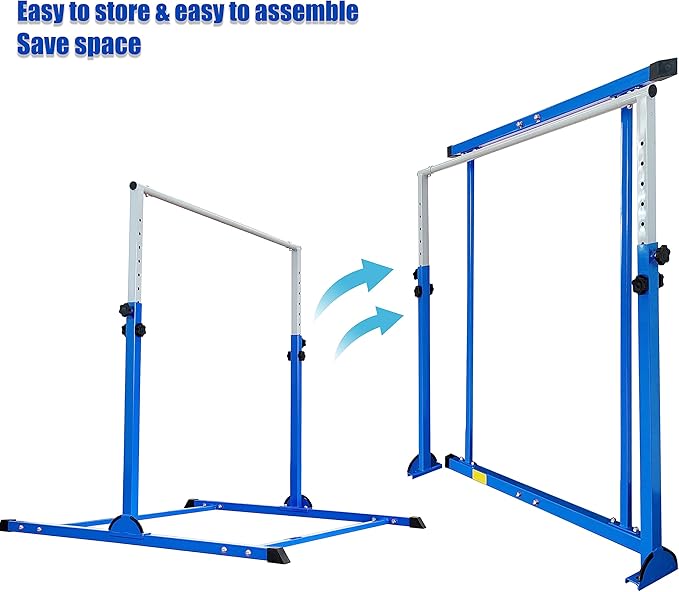 MARFULA Gymnastic Bar for Kids Gymnastic Kip Bar Horizontal Bar Gymnastic Training Equipment for Kids 3-15 Years Home and Club Use