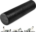 Yes4All High Density Foam Roller for Back, Variety of Sizes & Colors for Yoga, Pilates - Black - 24 Inches