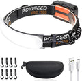 1500 Lumens Rechargeable LED Headlamp with 230° Beam, 3 Modes, IPX6 Waterproof - For Camping, Running, Fishing, Hard Hat Work