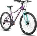 HILAND 20 26 27.5 Inch Mountain Bike for Women Girl, 7/21 Speed with Lock-Out Suspension Fork, Aluminum Frame MTB, Adult Ladies Womens Bike Mens Bicycle
