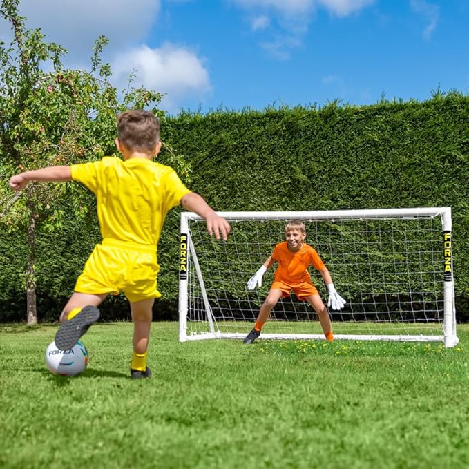 Forza Backyard Soccer Goals [9 Sizes] | Ultra-Durable uPVC Weatherproof Kids Soccer Goals | Quick Assembly – Every Goal Counts!