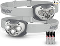 Energizer LED Headlamp PRO (2-Pack), IPX4 Water Resistant Headlamps, High-Performance Head Light for Outdoors, Camping, Running, Storm, Survival LED Light for Emergencies (Batteries Included)