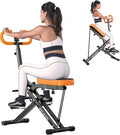 SogesHome Squat Machine Rowing Machines for Home Foldable, Fitness Rowing Machine Row and Ride Squat Machine with Adjustable 2 Resistance Bands for Workout Exercise, 330 lbs Weight Capacity