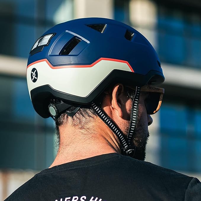 Bike Helmet with LED Lights - Urban Bicycle Helmet for Adults, Men & Women - CPSC & NTA-8776 Dual Certified - Class 3 E-Bikes, Scooters, Onewheel, Commuter, Mountain