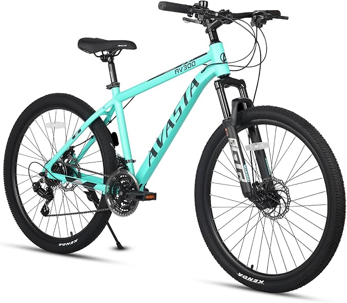 AVASTA AV300 26 27.5 inch Mountain Bike with 21-Speed，Aluminum Frame, Dual Disc Brake, Comfortable Saddle,Multiple Colors