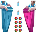 FunFling Granny Pants Yard Game - Oversized Outdoor Toss Game with 16 Throwing Balls for Adults & Kids, Giant Lawn Games for Backyard BBQ, Birthday Parties & Team Building Events