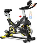 pooboo Exercise Bike, Adjustable Magnetic/Brake Pad Resistance Silent Belt Drive, Indoor Cycling Bike for Home Cardio, Fitness Stationary Bike with 350lbs/300lbs Weight Capacity &Upgraded Version Seat