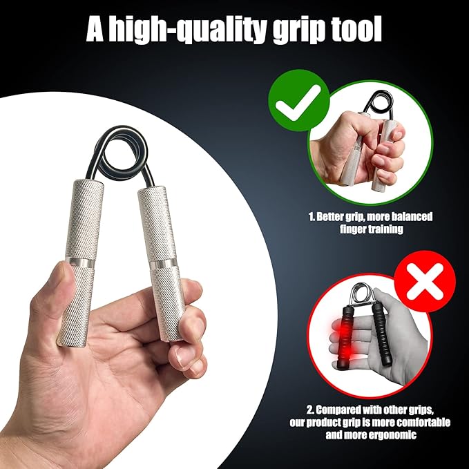 Grip Strength Trainer 6 Pack,100LB-350LB Hand Exerciser Gripper Forearm Finger Strengthener Non-Slip Suitable for Hand Rehabilitation Finger Strength Training, Muscle Building, Home Gym