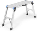 Folding Work Step Platform – 23.5" Tall Collapsible Step Stool with Carry Handle – Lightweight Utility Platform Step Stool for Home, Garage, and Travel