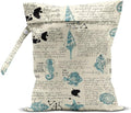 Wet Bag, Wet Dry Bag, Wet Bag for Swimsuit, Travel, Beach, Pool, Diapers, Dirty Yoga Gym Clothes, Makeup Bag, Waterproof Reusable Beach Bag Ocean Decor Starfish Sea Horse Anchor
