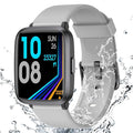 Fitness Tracker Watch with Heart Rate Monitor, Large Screen Activity Tracker with Pedometer, Sleep Monitor, Calories & Step Counter, 5ATM Waterproof Smart Watch for Women Men Fitness Watch for Sports