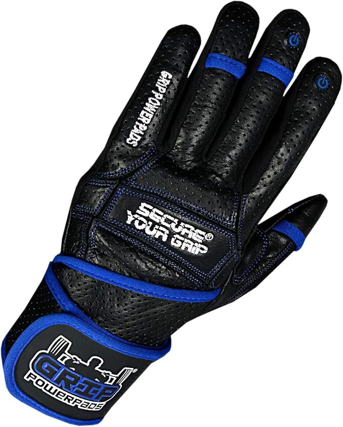 Elite Leather Gym Gloves with Built in 2" Wide Wrist Wraps Grip & Design for Weightlifting Power Lifting Bodybuilding & Strength Training Workout Exercises, Size : XX-Large