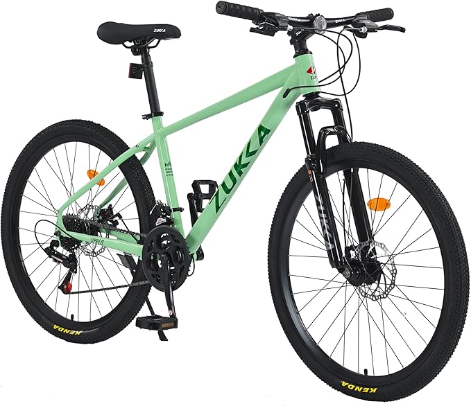 Mountain Bike 26 inch 24 Speed Dual Disc Brake MTB Front Suspension Fork Mountain Bicycle for Adult Men Women Outdoor Cycling
