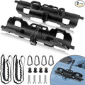 2PCS Kayak Paddle Holder, Coming with Locking Kits & Hardware & Adjustable Kayak Paddle Leashes
