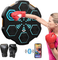 Wall Mounted Smart Bluetooth Music Boxing Trainer, Music Boxing Machine with Boxing Gloves,Electronic Boxing Target Workout Punching Equipment for Home, Indoor and Gym