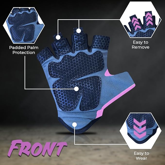 LIONCO Workout Gloves for Men Women,Weight Lifting Gloves with Breathable Gel Padded Excellent Grip for Gym Exercise,Cycling,Weightlifting,Fitness Training,Pull Ups and Climbing and Rowing