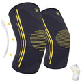 Bracoo 2 Pack Knee Compression Sleeves for Men and Women – Knee Support Brace for Running, Workout, Pain Relief, Meniscus Tear, Arthritis, Joint Recovery, Sports Injury, KE92