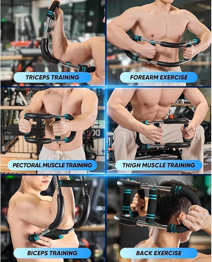 Twister Arm Trainer, Chest Workout Equipment 40-100lb Adjustable Arm Trainer, Twister Arm Trainer, Portable Power Twister Bar, Detachable Design Fitness Anywhere