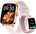 Tensky Smart Watch for Women/Men Android & iPhone, 1.85" Touch Screen Fitness Tracker with Answer/Make Call, IP68 Waterproof Heart Rate/SpO2/Sleep Monitor, Pedometer, 100+ Sport Modes (2 Bands)