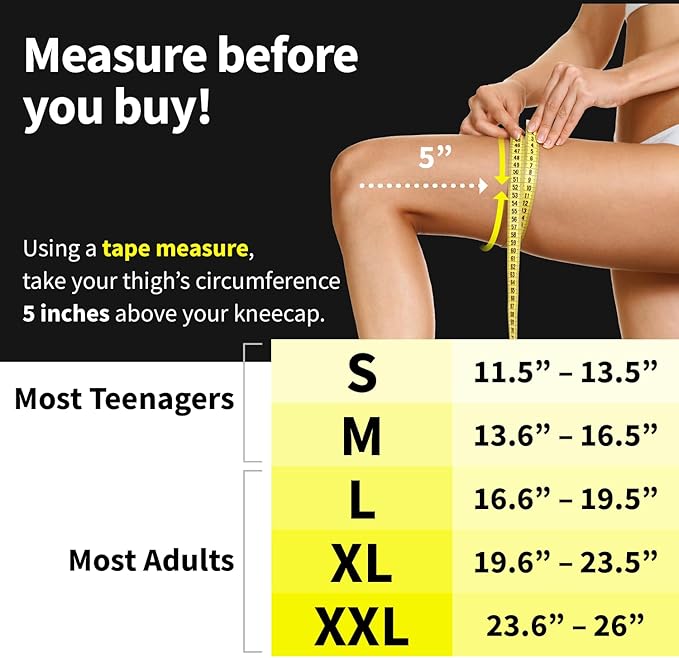 POWERLIX Knee Compression Sleeve - Best Knee Brace for Knee Pain for Men & Women – Knee Support for Running, Basketball, Volleyball, Weightlifting, Gym, Workout, Sports - (Gray XXL)