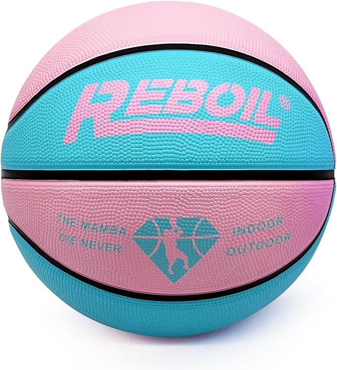 Premium Rubber/Leather Basketball - Kids & Youth, Size 3/4/5/6/7