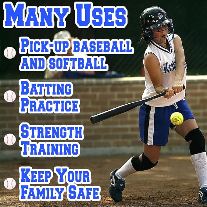 Aluminum Baseball Bat - 28-30 Inch 35 Oz - Softball, Self Defense, Batting Practice, Pickup Games and Home Security - Metal Tball Bat - KOTIONOK