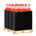 360 Pack 12 Inch Orange Traffic Cones Black Base,Safety Cones for Parking Lot Management, Driveway Delineator, Vehicle Guidance, Compact Outdoor Use (Orange, 12 inch -360 Pack)
