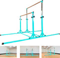 MARFULA Gymnastics Double Horizontal Bars 3Play Parallel Bars Uneven Bars Gymnastics Training Kip Bar with 304 Stainless Steel Regulating Arms & Fiberglass Rail for Indoor Outdoor Home Club Use