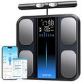 RENPHO Scale for Body Weight and Fat Percentage, Smart Scale with 8 Electrodes Larger Platform, Body Analyzer for BMI, Body Fat, Muscle Mass, High Precision, 400lbs