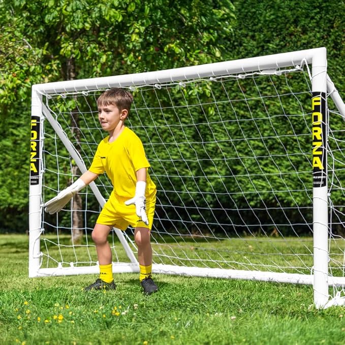 Forza Backyard Soccer Goals [9 Sizes] | Ultra-Durable uPVC Weatherproof Kids Soccer Goals | Quick Assembly – Every Goal Counts!