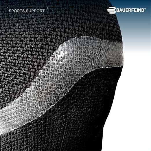 Bauerfeind Sports Knee Support NBA - Officially Licensed Basketball Knee Brace - Relief and Stabilization - Targeted Compression - Lightweight & Durable - White, Medium