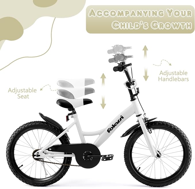 Kids Bike 14 16 18 Inch Bicycle for 3-9 Years Boys Girls Bike，Children's Bicycle with Bell Training Wheels, Multiple Colors
