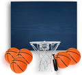Elite Mini Basketball Hoop & Ball Set, Wall Mount, Indoor Made in The USA Cedar Backboard. Includes 9” Hoop, Net, Pump & 5 Mini Basketballs.