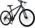 Ktaxon Mountain Bike 24/26/27.5 Inch Men & Women Mountain Bike with 21-Speed Adult Bikes, Double Disc Brake, Suspension Fork and High Carbon Steel Frame