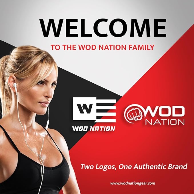 WOD Nation Pull Up Assistance Bands (10-175lbs Band) - Best for Pullup Assist, Chin Ups, Resistance Bands Exercise, Stretch, Mobility Work & Serious Fitness - 41 inch Straps