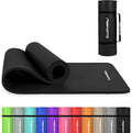 Yoga Mat Premium Non Slip Thick – Extra Comfortable Exercise Mat for Home Workouts, Pilates, Stretching & Gym – Cushioned NBR Foam, Gym Mat with Strap, for Women & Men