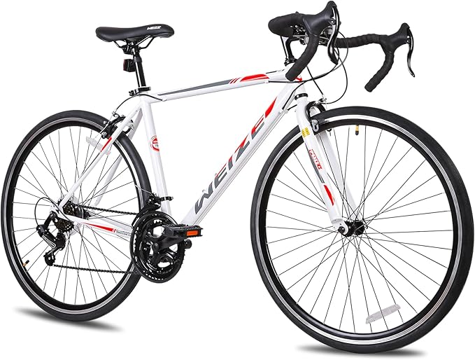 WEIZE Road Bike, 700C Wheel City Commuter Bicycle, 14 Speed Drop Bar, Racing Adult Bike with Caliper Brakes, High-Carbon Steel Hybrid Bikes, Urban Adult Bicycle for Men and Women