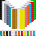 Tudomro 12000 Pcs Paper Wristbands for Events Arm Hand Lightweight Neon Colored Concert Party Wristbands Adhesive Paper Bracelets Waterproof(Colorful)