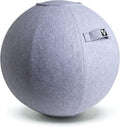 Sitting Ball Chair, Yoga Ball Chair Exercise Ball Chair for Home Office Desk, Stability Ball for Fitness & Pilates, Ergonomic Balance Ball Seat with Cover and Pump