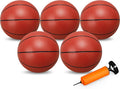 9.8”Basketball Bouncy Ball for Kid Adult Teen, Soft Ball for Basketball Hoop Trampoline, Size 7 PVC Waterproof Basketballs for Swimming Pool, Sports Toy for Indoor Outdoor Water Pool Games Party