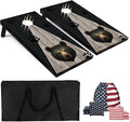 Cornhole Board Set with Carrying Bags & 8 Bean Bags Corn Hole Boards Bean Toss Game for Adults Family Outdoor Lawn Outside Backyard Games