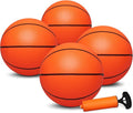 Dilabnba 8" Mini Rubber Replacement Basketballs for Basketball Hoop/Pool, Toddler Soft Beach Bouncy Ball Sports Party Game for Kids Adults, Junior Balls Indoor & Outdoor Arcades & Games (4PCS)