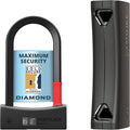 Seatylock Mason Bike U Lock - Patented Heavy Duty Anti Theft Diamond Secure ULock - Ultra Security Bicycle Safety Tool with Keys for City Electric or Mountain Bikes and Scooters
