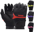 MRX Weight Lifting Gloves for Women Breathable Workout Gloves Anti Slip Padded Shock-Absorbing Extra Grip Palm Protection Half Finger Exercise Gloves for Gym, Cycling, Training, Weightlifting