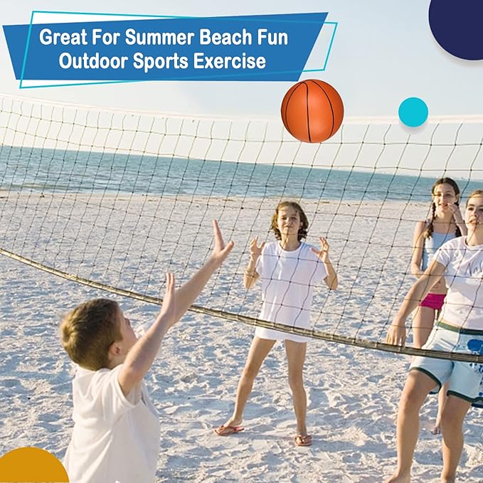 Mini Basketball Set for Pop Shot Games - 6 Inch Premium Junior Basketballs, Great for Indoors & Outdoors, 4 PCS
