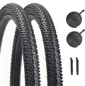 Mountain Bike tire, 24x1.95/26x1.95 Folding Replacement Bicycle Tires with Tire Levers and Tire Tubes, 24''/26'' Mountain Bicycle Tire for MTB Off-Road Bicycle Cycling