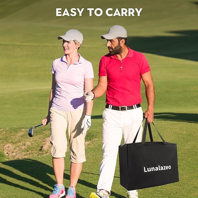 Golf Bucket Outdoor Yard Games, Golf Practice Toys for Family, Adults and Kids, Portable Golf Course for Backyard, Lawn, Park, Beach, Camping (3 Hole Course)